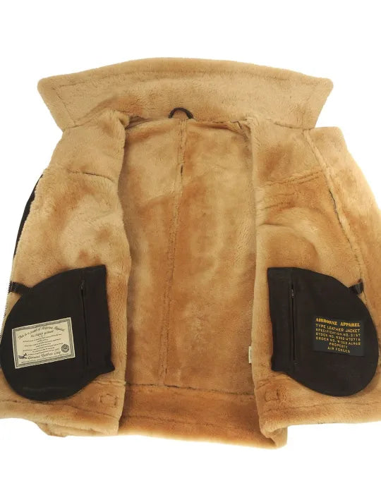 📢📢70 % OFF !!🎅SHEEPSKIN BOMBER JACKET