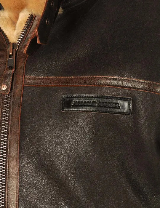 📢📢70 % OFF !!🎅SHEEPSKIN BOMBER JACKET