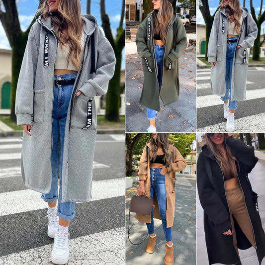 ⏰EARLY AUTUMN SALES 40% OFF🍂Women's Hooded Long Sweatshirt💖