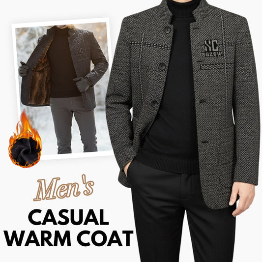 Men's 3D Fit Winter Coat - Thickened & Windproof, Ideal for Cold Weather Outdoors