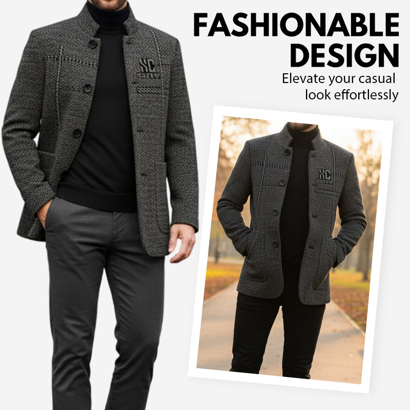 Men's 3D Fit Winter Coat - Thickened & Windproof, Ideal for Cold Weather Outdoors