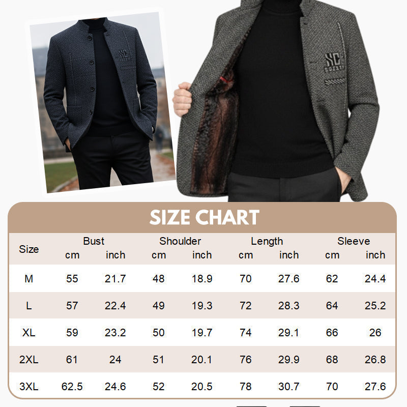 Men's 3D Fit Winter Coat - Thickened & Windproof, Ideal for Cold Weather Outdoors