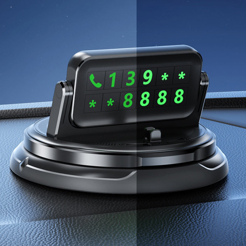 2-in-1 Car Dashboard Cell Phone Mount 360 Rotatable, Anti-Slip Base Safe Navigation Holder for All Smartphones